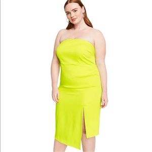 Cushnie x Target Strapless Neon Dress